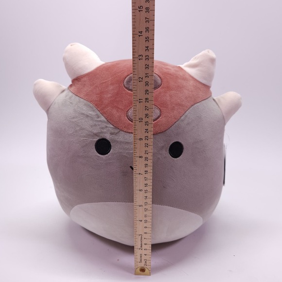 Squishmallows Ainhoca Plush 12" Gray Taupe Brown Armored Dinosaur Stuffed Toy - Picture 5 of 5